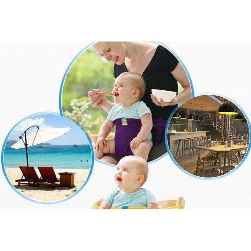 1 szt. Przenośne Krzesełko dla Dzieci Składane Do Podróży Zmywalne Krzesełko do Karmienia Niemowląt Pokrowiec na Krzesełko do Jedzenia Pasek Bezpieczeństwa Akcesorium do Pielęgnacji Dziecka