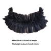 Colletto Finto a Strati Ruffled in Rete Vintage Staccabile per Costumi Vittoriani Rinascimentali Sciarpa Collo