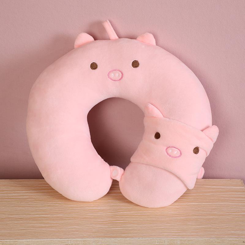 Soft and Supportive Travel Pillow for Kids and Adults Neck Support for Sleeping Traveling and Camping