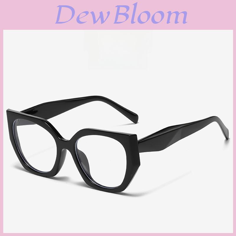 New Splice Color Block Cat Eye Optical Glasses With Blue Light Filter For Women