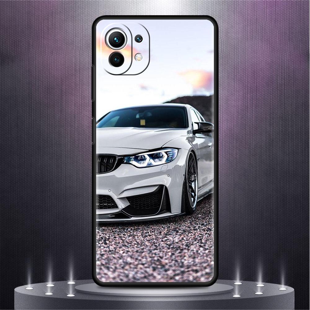 Blue Red Car Case For Xiaomi Mi Poco X3 NFC M4 M3 Pro F3 GT F1 11 Lite Note 10 11T 10T 9T Back Soft Phone Cover