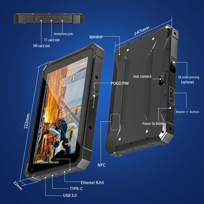 CENAVA S8PRO Rugged Industrial Tablet PC (CN version)
