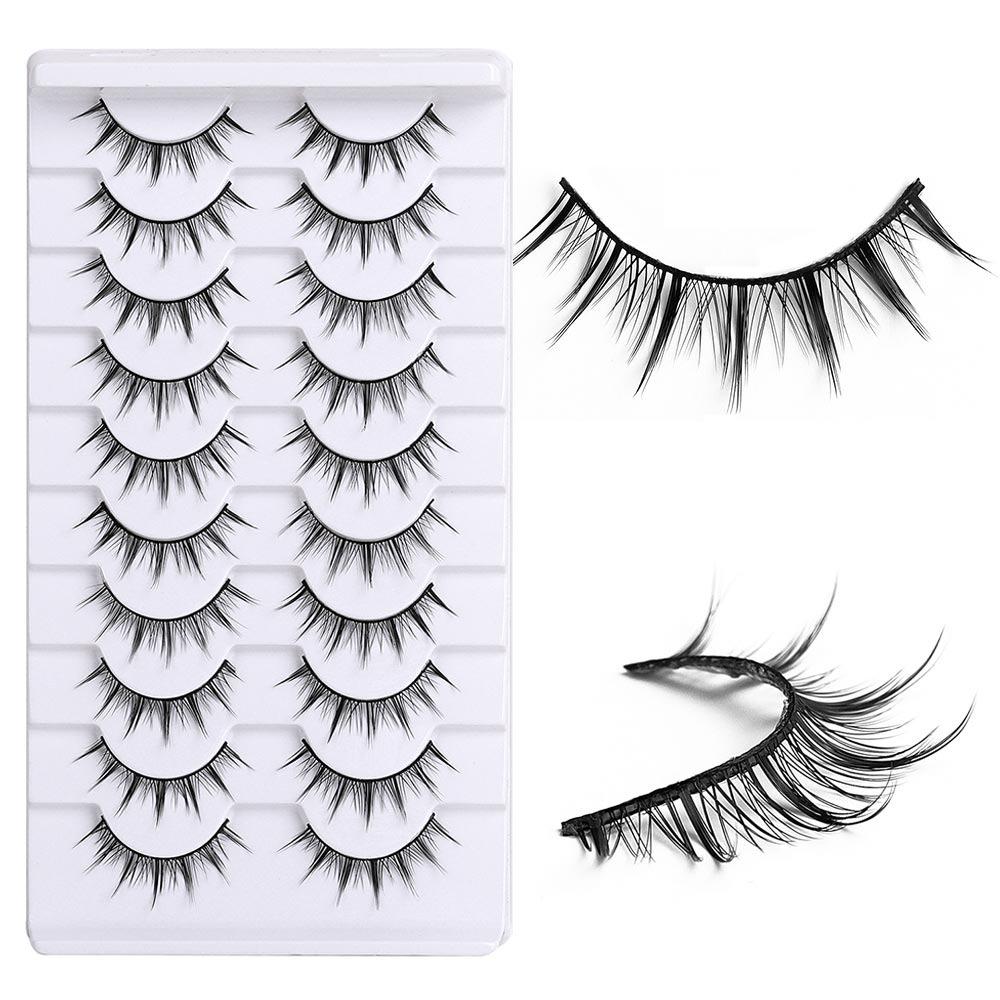 

Natural Look False Eyelashes Volume DIY Eyelash Extension Black Fake Eyelashes HH21-07