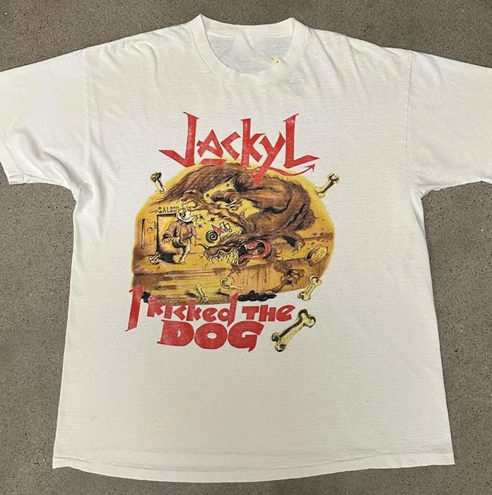 Винтажная футболка группы Jackyl I Kicked The Dog Размеры от S до 5XL SN059 Унисекс XL