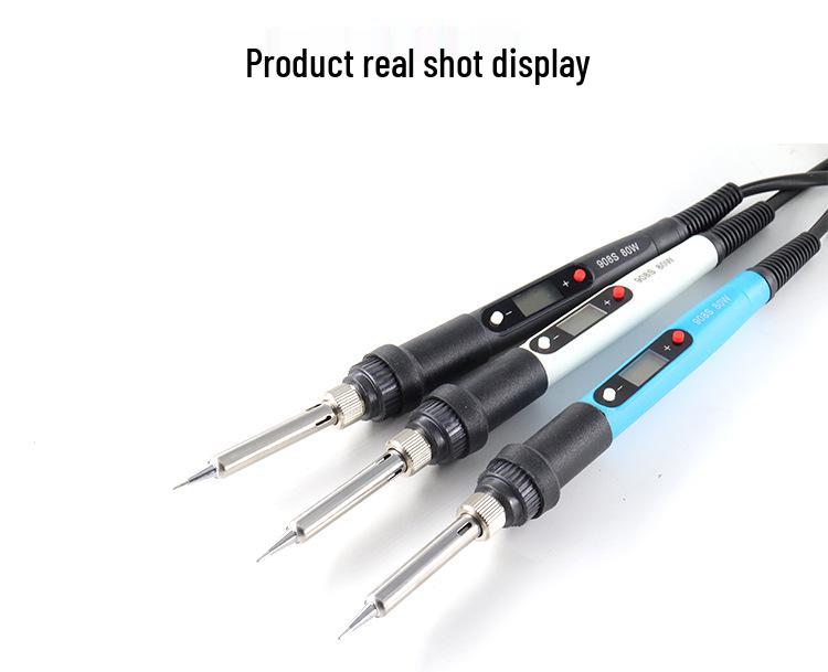 80W Digital Display Adjustable Temperature Soldering Iron for Household Use - Internal Heating & Constant Temperature.