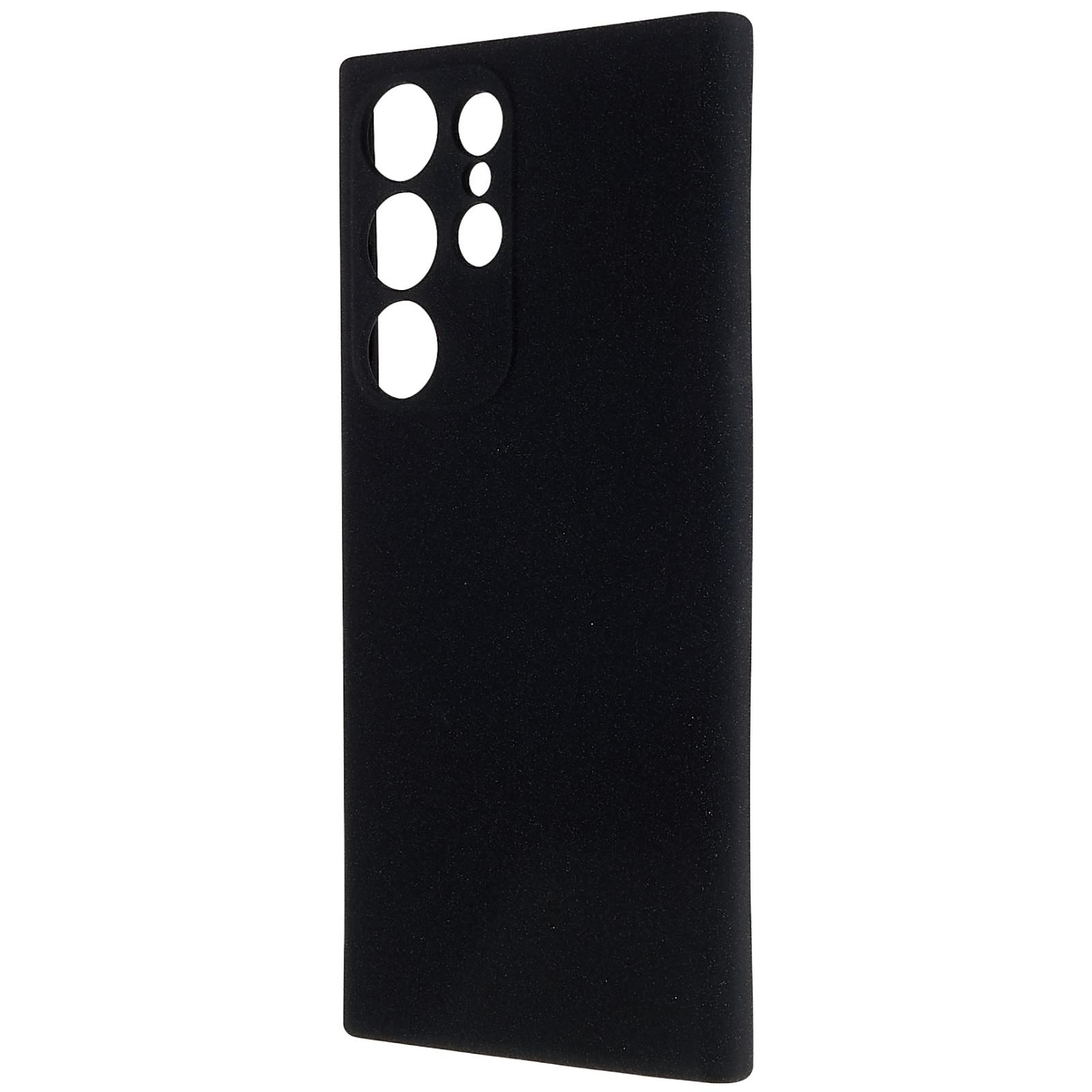 

For Samsung Galaxy S23 Ultra Anti-Scratch Double-Sided Matte Case Soft TPU Camera Protection Phone Cover Black