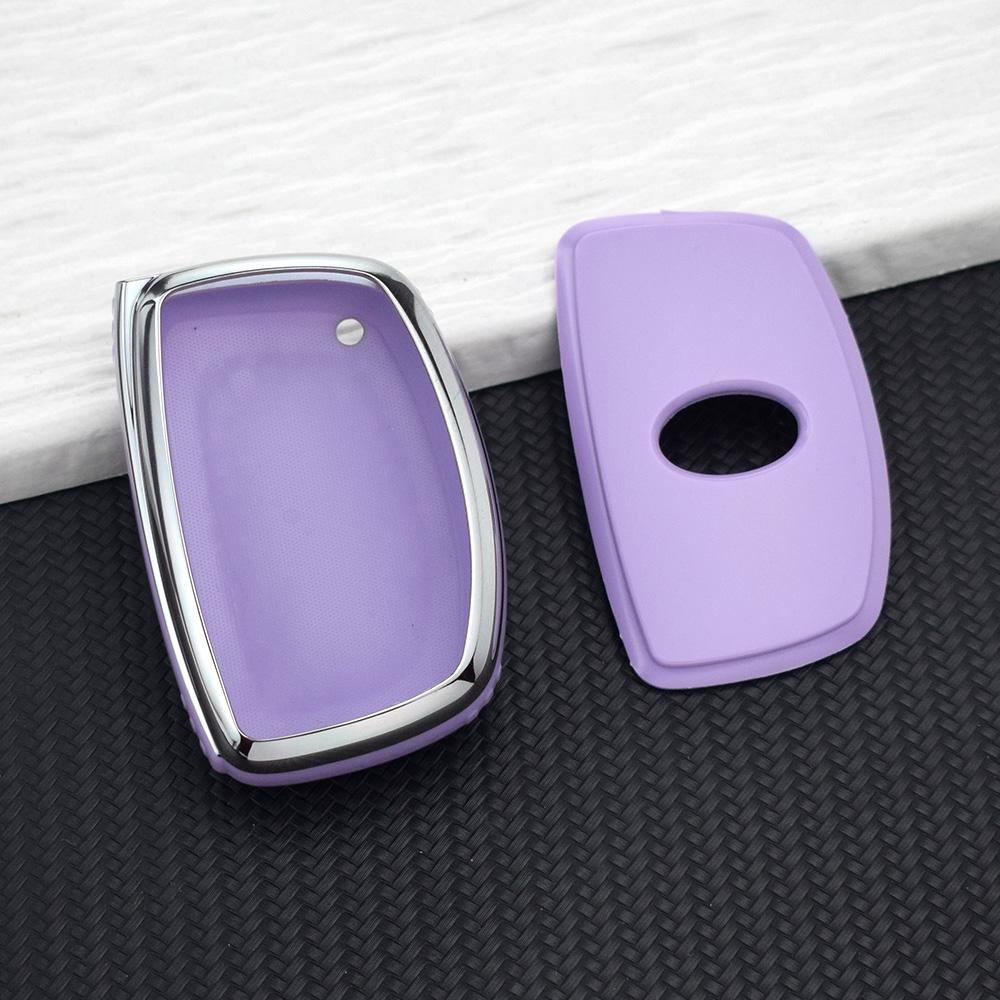 3 Buttons Soft TPU Smart Key Fob for Hyundai Santa Fe Tucson Elantra Creta Sonata I30 Ix35 Ix45 I10 I40 Rena Protective Keychain