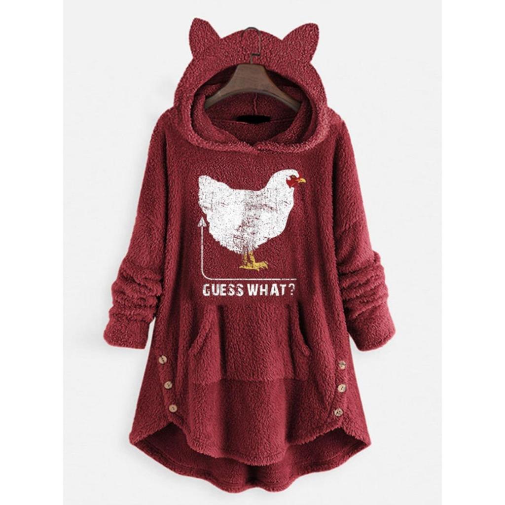 Autumn and Winter Hoodie, Women's Hooded Long Sleeved Double-sided Velvet Women's Oversized Jacket