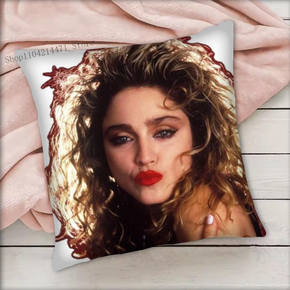 1pc Madonna Pillow Case Square Bedroom Sofa Leisure Comfort Cushion Car Living Room Home Decoration