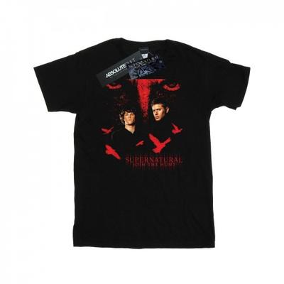 Kvinner/damer Crow Eyes Cotton Boyfriend T-skjorte