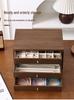 Walnut Multi-Layer Wooden Jewelry Box - Dustproof Organizer for Earrings, Rings, and Necklaces