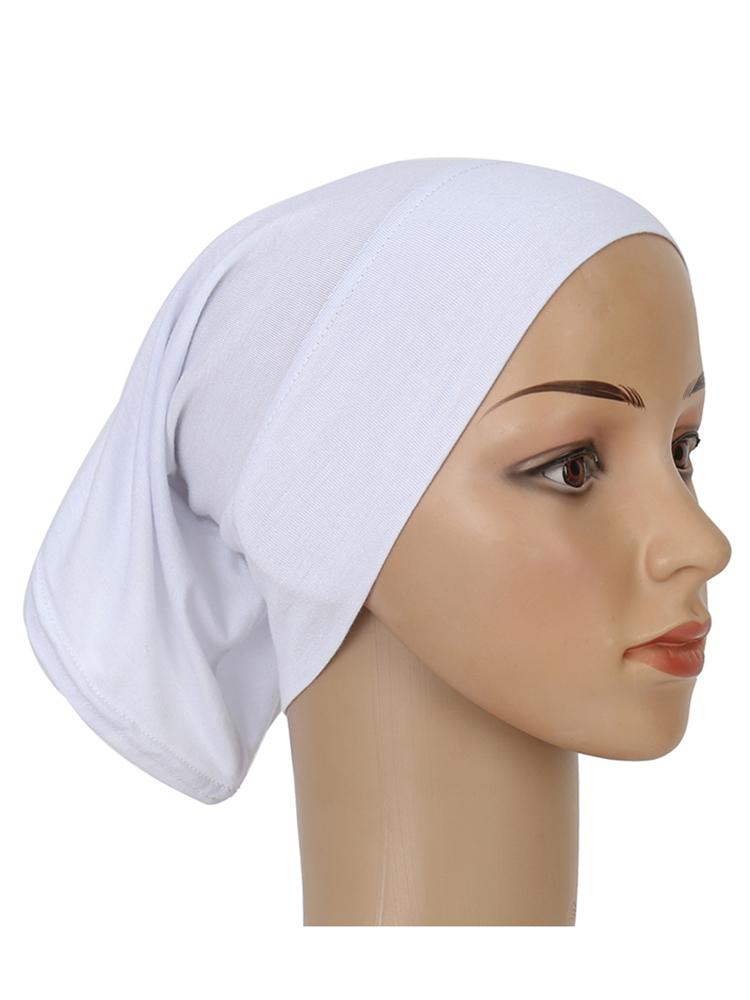 Women Soft Cotton Under Scarf Cap Turban Ready Wear Hijab Cap Female Headscarf Bonnet Hijabs Head Wraps For Women