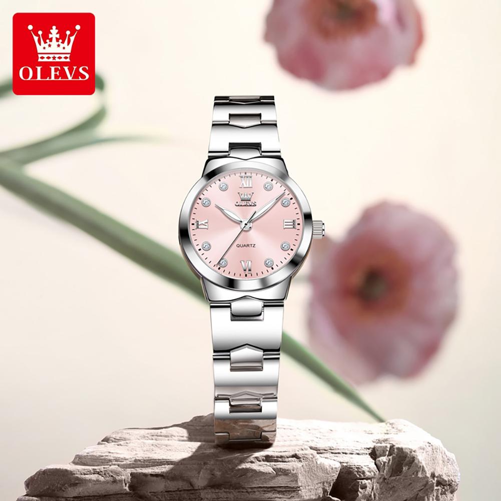 OLEVS 3735  Fashion  Waterproof Classic  Luminous Fashion Elegant  Waterproof Classic      Lady Woman Quartz Watch