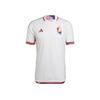 adidas 2022 Qatar World Cup Badge Print Short Sleeve Football Jersey Player Version Belgium Team Men Tops White HD9416