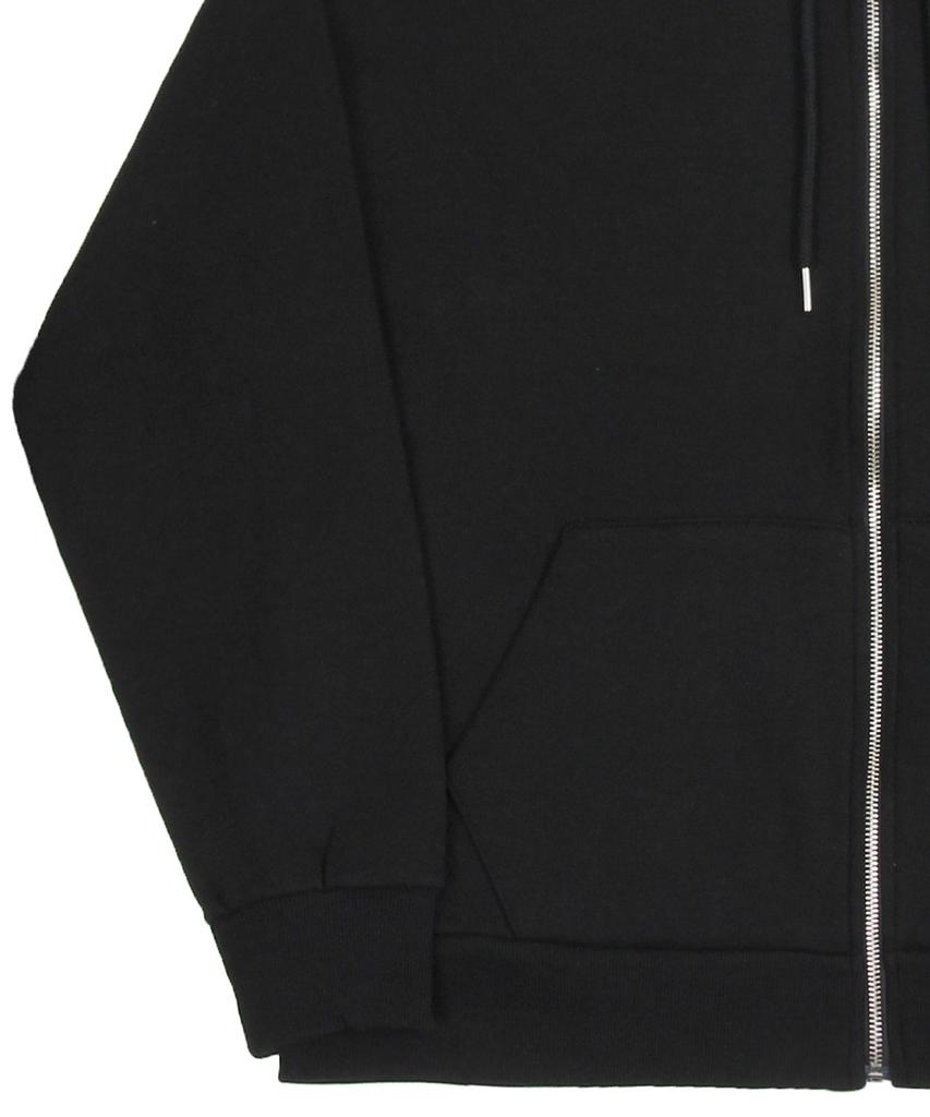 Graver [Unisex] Baseball Logo Flower Smile Zip-Up Hoodie_Black