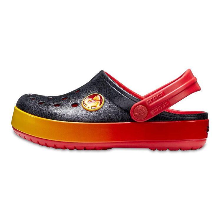 Crocs Crocband Casual Clogs Kids Footwear Black Red 205185-90H