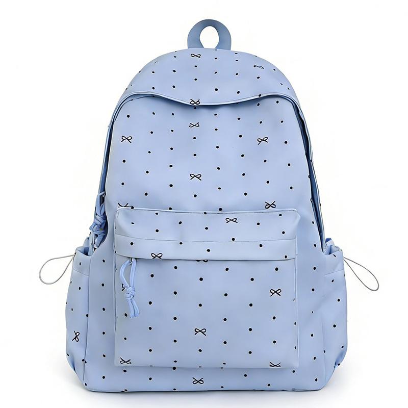 Schoolbag Versatile High-value Female Student School Bag Junior High School Girl Heart Atmosphere Polka Dot Bow Backpack High School