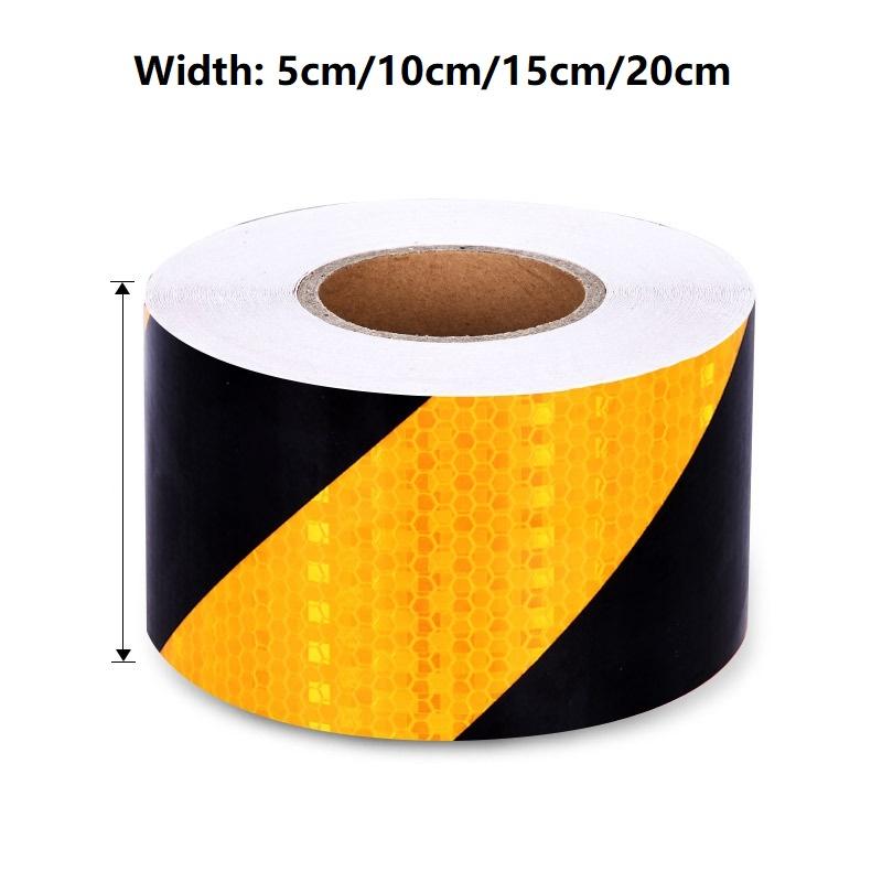 5cm/10cm/15cm/20cm Reflective Adhesive Tape Left Or Right Twill Double Color Strips Waterproof Safety Reflectors Sticker