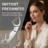 Reusable Portable Stainless Steel Toothpick Floss Set Lightweight Oral Teeth Cleaning Tools for Hiking Business Trip