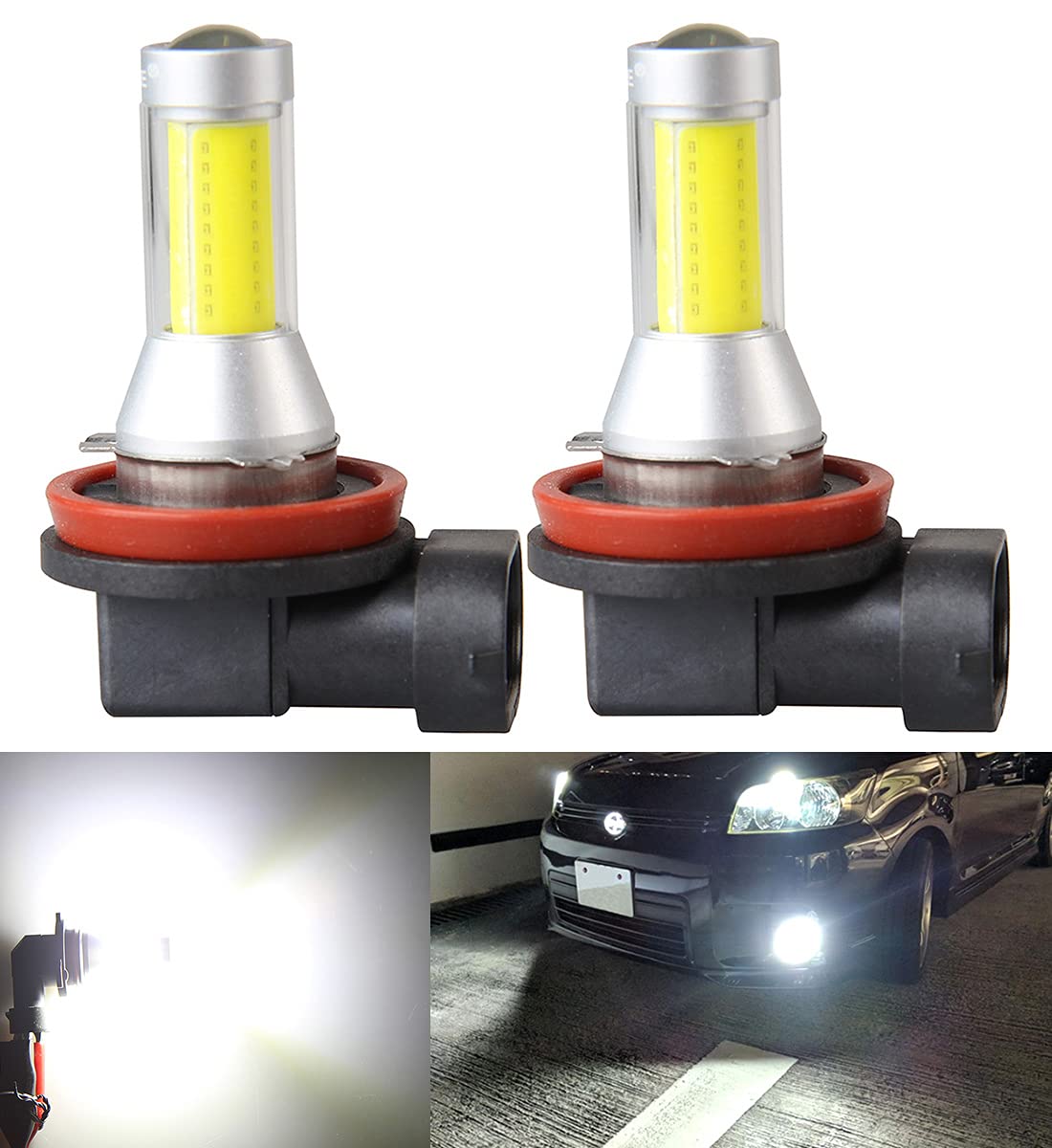 

Светодиодная противотуманная фара, H11, H8, H9, H16 (Отечественные автомобили), 6000k-POOPEE, 35 Вт, 800 лм, /24 В, Без полярности, H11/H16/H8/H9 белый