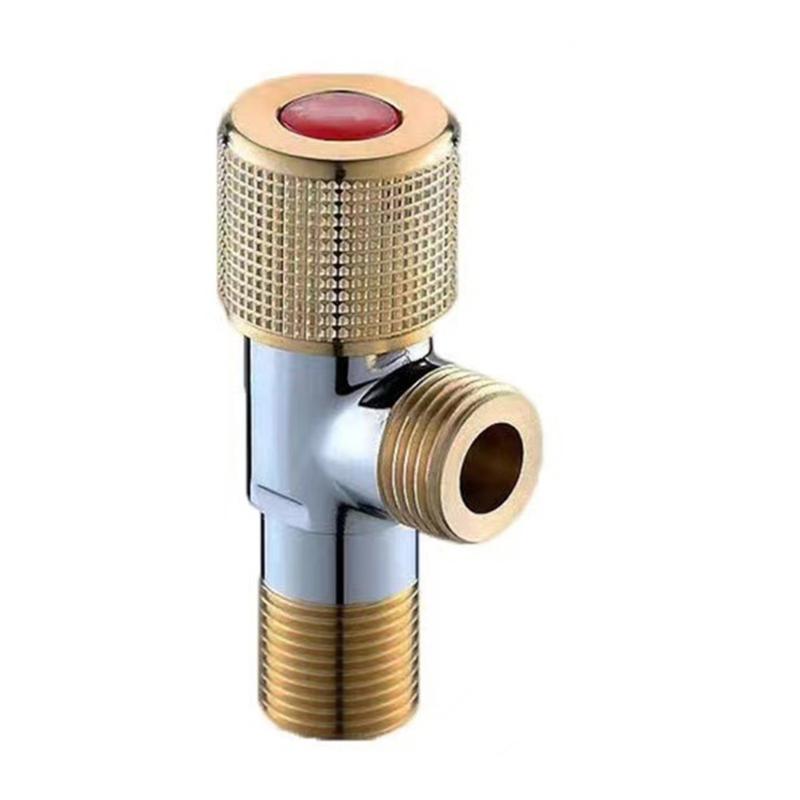 Industrial Strength Angle Valves Anti Corrosion Thickened Anti Burst Brass Angle Valves for Water Flows Control Systems