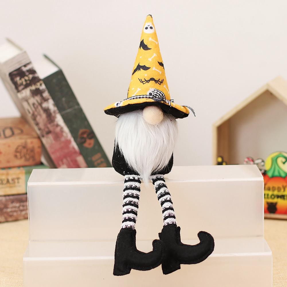 T02C!Halloween Decorations Party Decor Gnome Faceless Gnome For Home Desktop Decorations