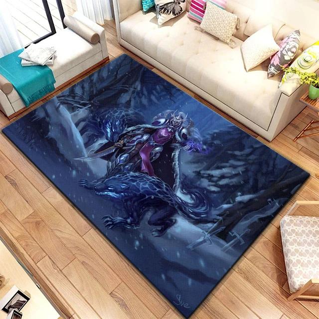 

Игровой ковер World of Warcraft для гостиной, коврики для кемпинга, странные вещи, коврик для пикника, противоскользящий коврик для киберспорта, коврик для йоги, подарок для фанатов 40x60cm