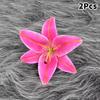 2Pcs Simulation Lily Hair Claw Ponytail Clip For Women Girls Cute Hairpin Large Hair Clip  Hair Accessories Gifts