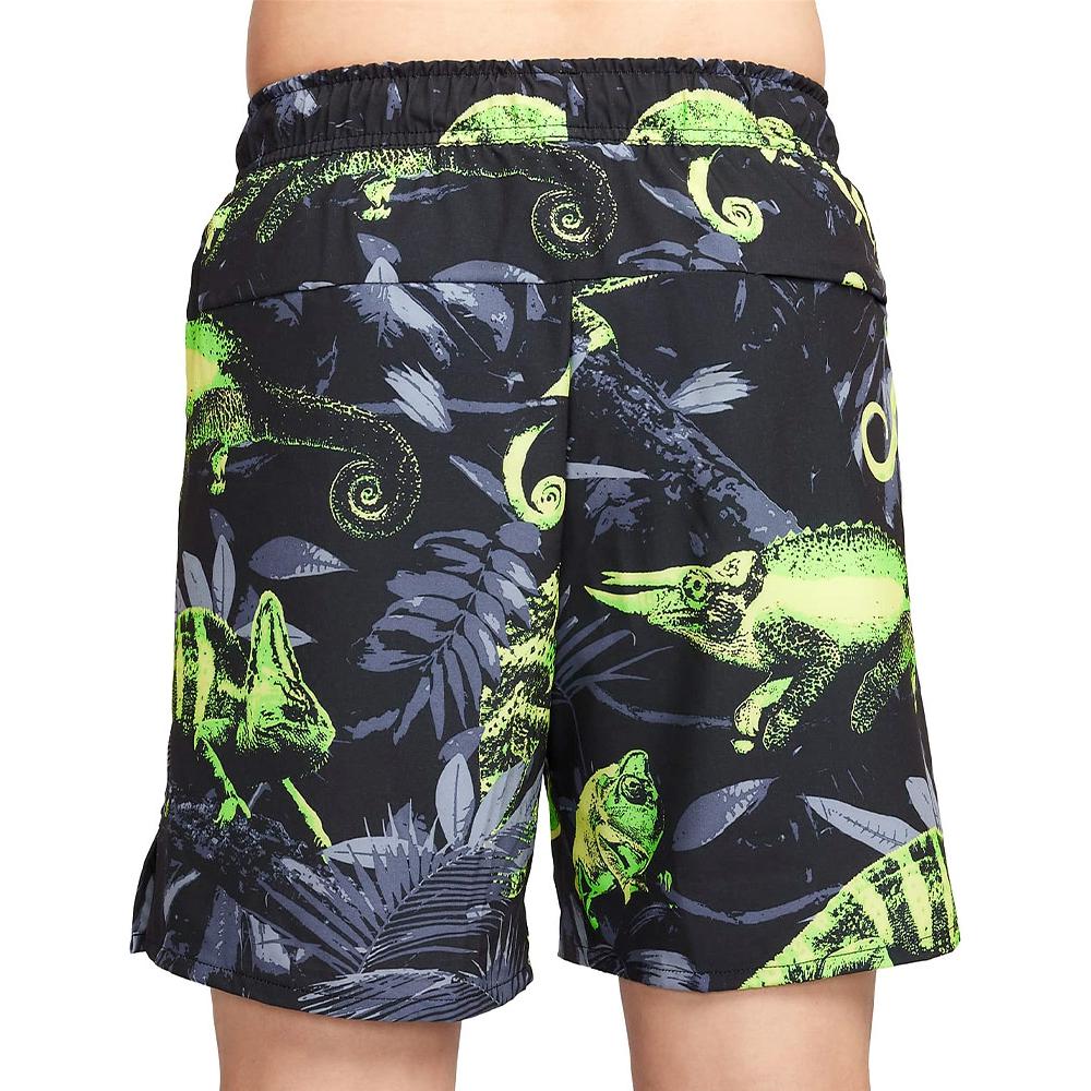 Nike Dri Fit Unlimited Studio '72 Casual Shorts Men's Explosion Green Yellow FB7981-337