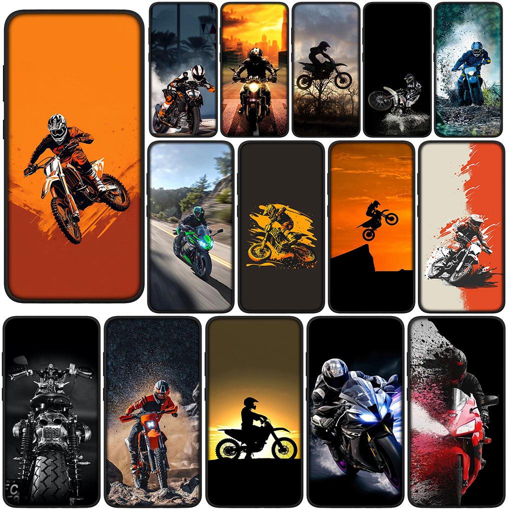 Motorcycle Sports Moto Cross Soft Phone Cover for Samsung Galaxy A10 A20 A53 A30 A31 A32 A50 A51 A52 A12 A33 Silicone Case