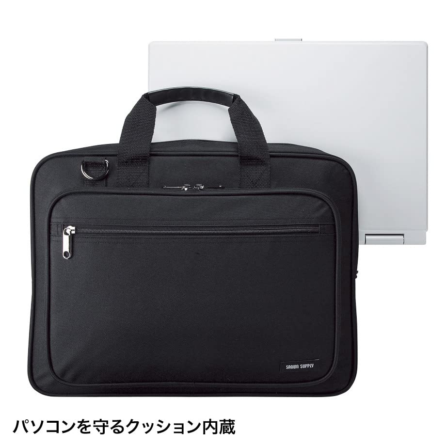 SANWA SUPPLY PC Carrying Bag (15.6-inch Wide, Black) BAG-U52BK3
