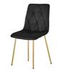 LIBRA chair - black velvet / gold legs x 1