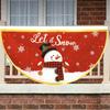 Christmas Banner Outdoor Fan-shaped Flag Christmas Decor for Home 2025 Cristmas Drop Ornament Xmas Navidad Gift New Year 2026