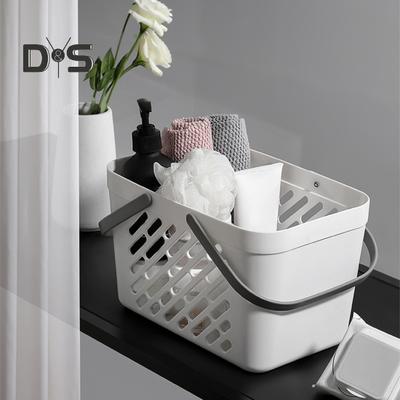 Tragbarer Badekorb, hochdichter Duschkorb aus Kunststoff mit feuchtigkeitsbeständiger, hohler Badezimmer- und Küchenorganisation