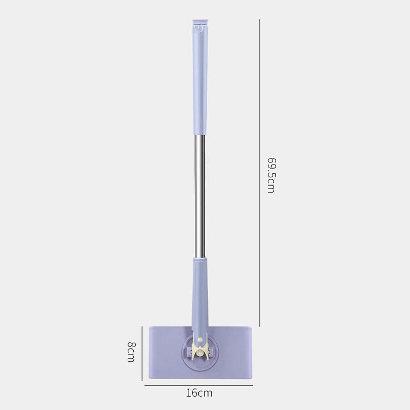Compact 360° Rotation Lazy Mini Mop Disposable Wet Wipe Clip Flat Mop for Shoe Upper Surface Stain Quick Cleaning