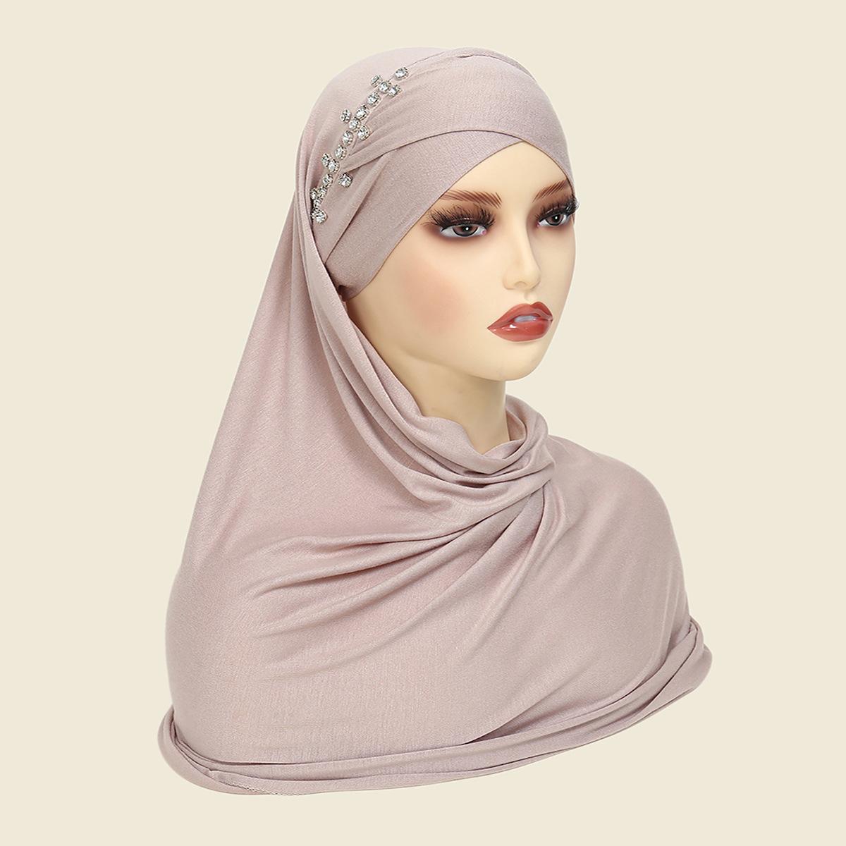 

Instant Hijabs Scarf With Cross Jersey Diamond Inner Caps Underscarf Hijab Bonnet Muslim Women Scarf Headwrap One Piece Amira