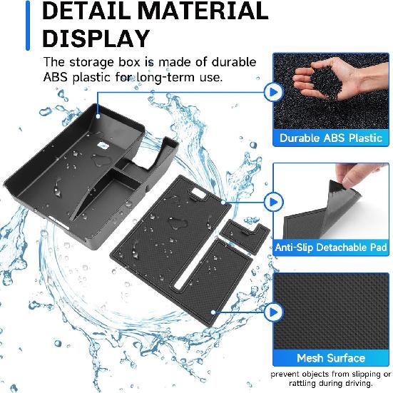 SXCY 2PCS Tray for 2024-2026 Lincoln Nautilus Center Console Organizer