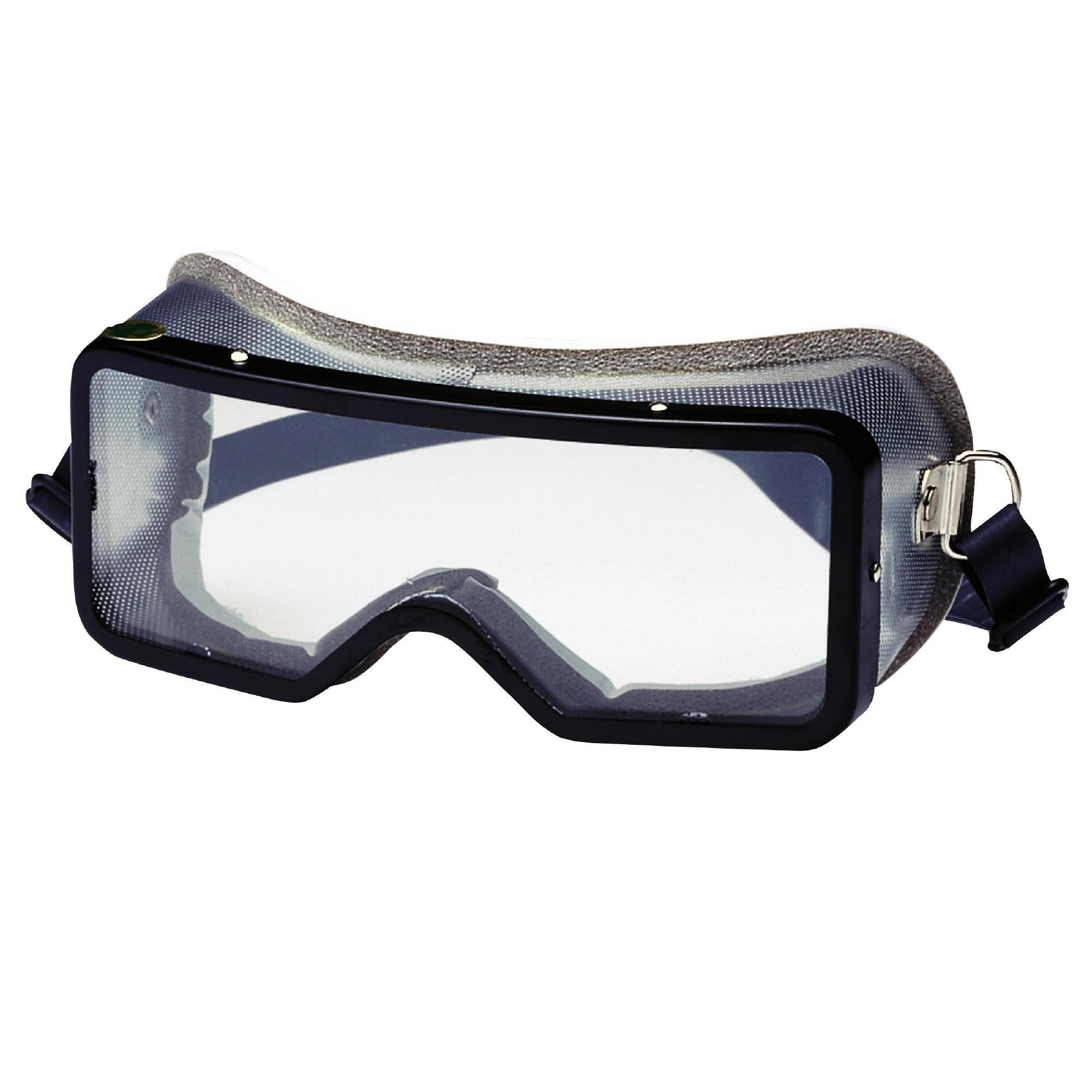 Renebel Reinforced Glass Lens Goggles MG240 with Direct Ventilation Heat-Resistant, Chemical-Resistant