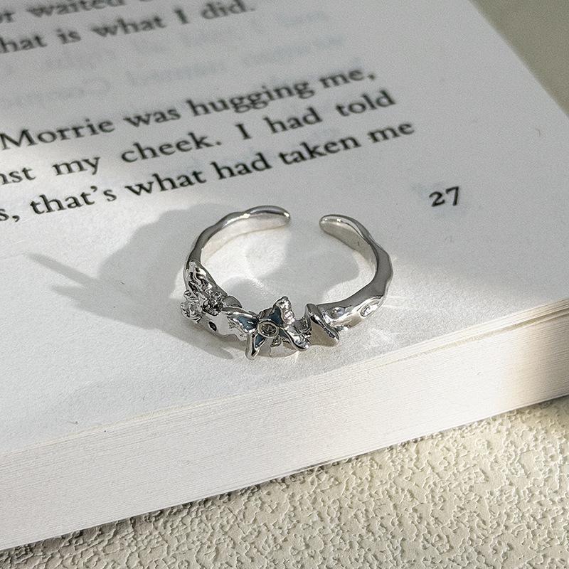 Niche Starlight Full Of Diamonds, Zir*****Pen Ring, Super Fairy Tide Cool Light Luxury, Niche High-End Feeling Stacked Ring Woman
