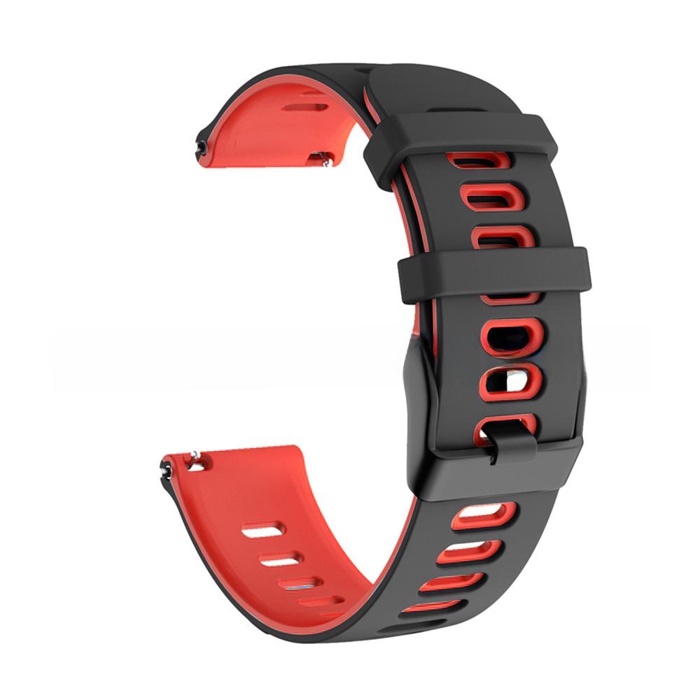 

Двухцветный силиконовый ремешок с черной пряжкой для Samsung Galaxy Watch4/5/5 Pro 20mm