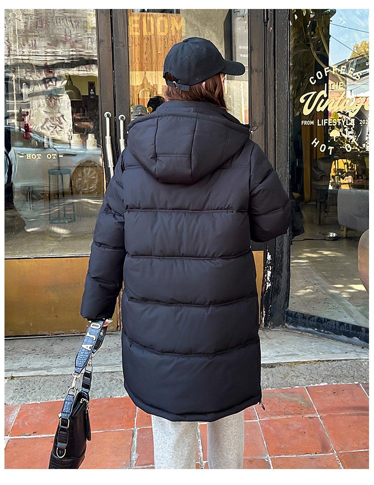 Women’s Mid Length Hooded Windproof Thicken Warm Winter Jacket