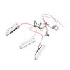 Electric Guitar Pickups Kit Prewired Set Single Coil with Timbre Volume Line Replacement for ST
