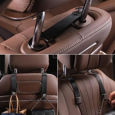Car Headrest Hooks Hanger for Bags Seat Back Organizer Holder Clips Auto Fastener Hooks Car Storage Interior Accessories