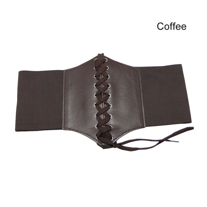 Waist Wide Band Shape Corset Belt Cincher Underbust Women Ultra PU Elastic Clothing Accesoories Female Decorations