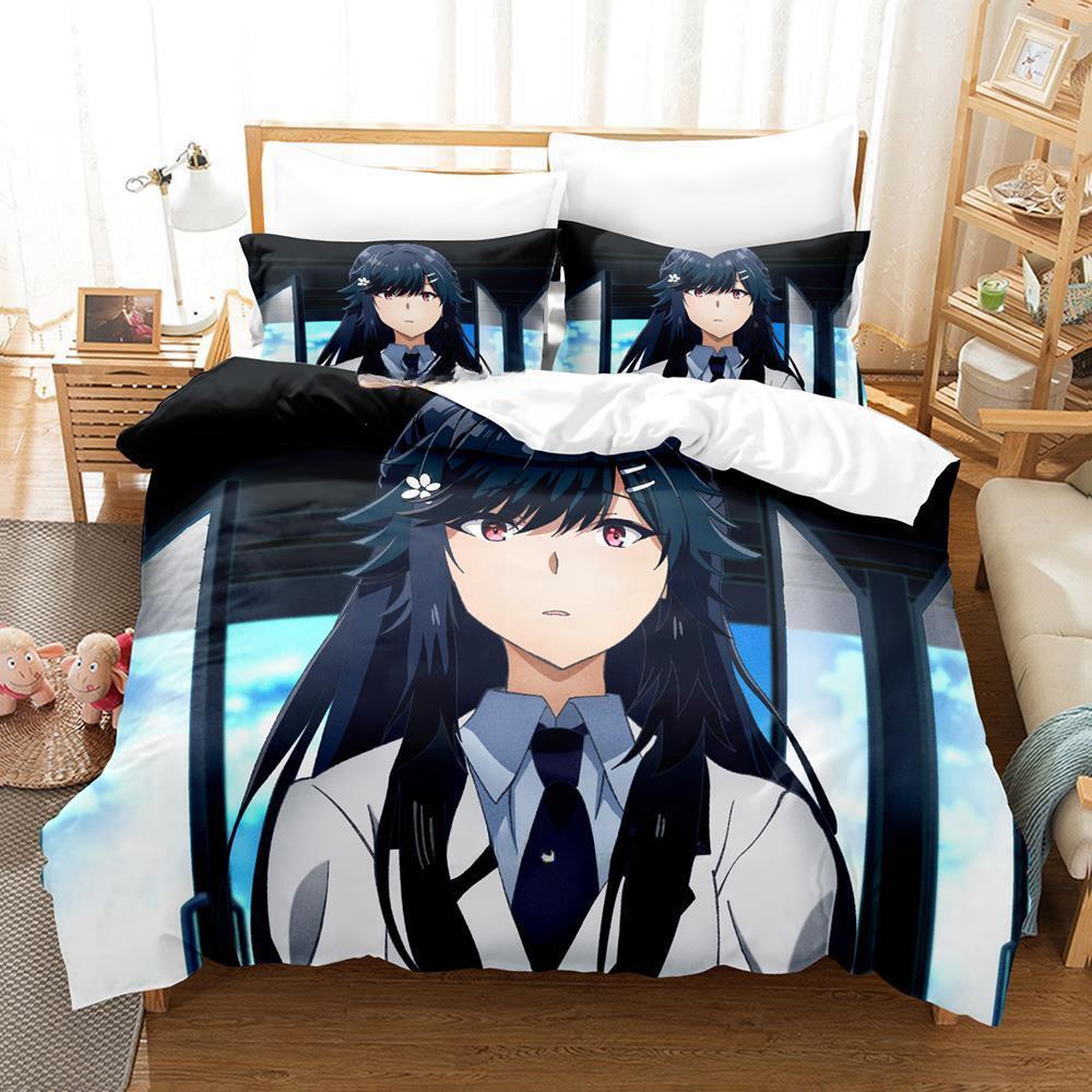 The Eminence In Shadow Cid Kagenou Bedding Set Cartoon Anime Three-piece Set Adult Kid Bedroom Duvet Cover Sets Home Textiles