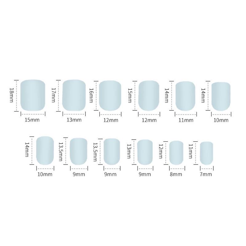 24 Pieces Boxed New Finished Nail Patch Fake Nail Wearable Nail Patch Waterproof