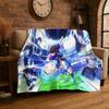 Retro Captain Tsubasa Soccer Cartoon Flannel Blanket Soft Warm Throw Blanket for Bedroom Living Room Bed Travel Picnic Gift