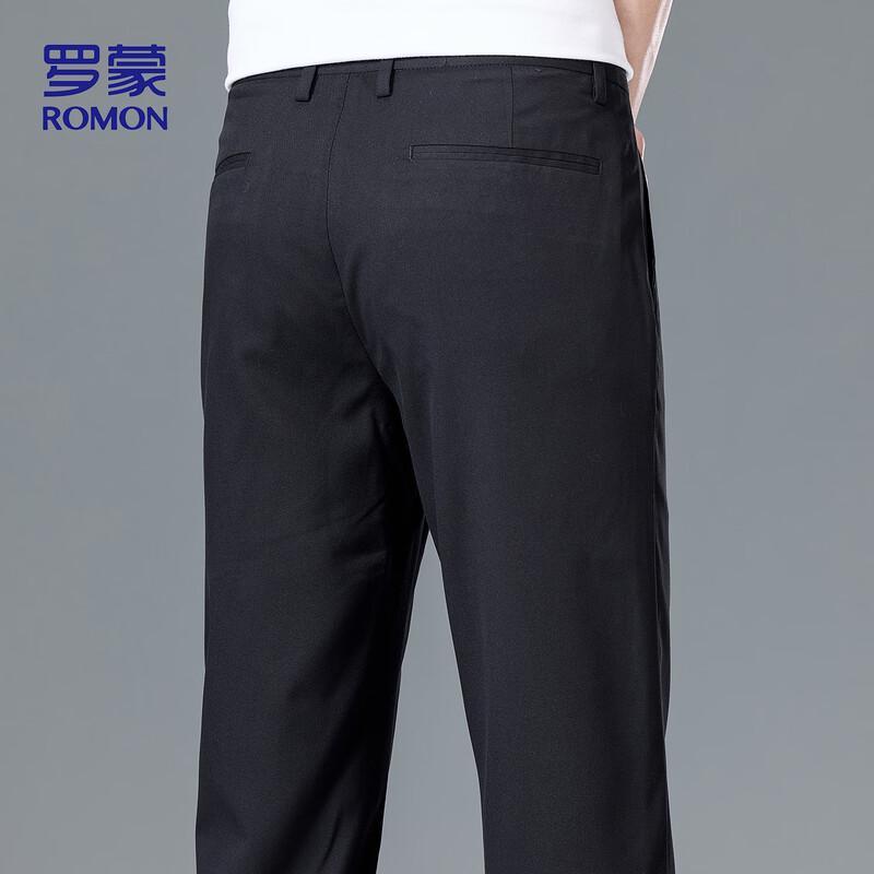 ROMON Men's Straight-Leg Business Casual Pants
