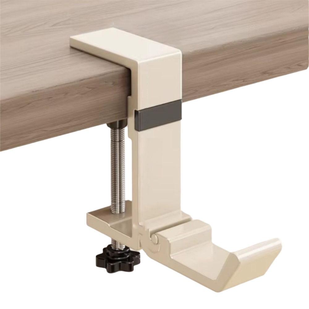 

Punch-free Desk Edge Bag Hook Foldable Desk Headset Hanger Convenient Hanging Handbag Holder Home белый