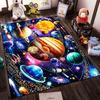 "Outer Space Solar System Planets Print Carpet for Living Room Decor" Suitable for Use As an Anti-slip for Living Room Bedroom Sofas
